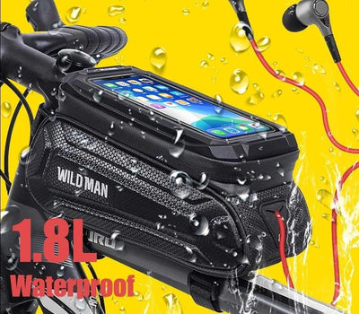 Survival Gears Depot Bicycle Bags & Panniers 1.8L Frame Front Tube Cycling Bag
